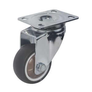 Rueda giratoria para muebles, accesorio silencioso y ligero, suave, sin marcar, <span class=keywords><strong>Tpr</strong></span>, 30mm, para estante de flores, rodamiento único - Product Image 3