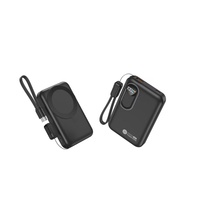 Powerbank Ultra Tipis Portabel 15w PD22.5W Pengisian Daya Magnetik Nirkabel Cepat dan Ramping 10000mah Pengisi Daya Power Bank Logo LED 10000 MAH