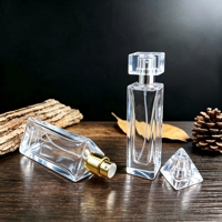 Flacons de parfum en stock, col de 15 mm, flacons de parfum vides en verre transparent de 30/50 ml, flacons en verre rechargeables, emballage en gros
