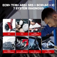 Escáner de Diagnóstico Automotriz Thinkscan Plus S7 OBD2 para Motor, ABS, Transmisión, Aire Acondicionado, BCM, IC, Lector de Códigos de Airbag, Herramientas de Escaneo Automático