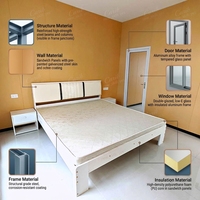 Rumah Kontainer Struktur Baja Modular Prefabrikasi Modern untuk Bangunan Hunian