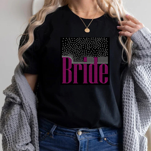 <strong>Bride</strong> Crystal Rhinestone Transfer Motif Design for <strong>Tshirts</strong> - Product Image 3