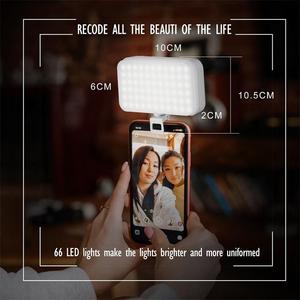 Venta caliente portátil Vlog tiro relleno luz Mini Video recargable Led anillo Flash luz Selfie teléfono Clip en anillo de luz - Product Image 5