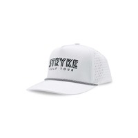 Gorra de Golf Personalizada de 5 Paneles con Cuerdas, Perforaciones y Logos Bordados, Impermeable, con Cierre a Presión
