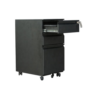 Mobile Pedestal Cabinet Rolling Pedestal Cabinet with 3 <b>Drawers</b> Under Office Desk Home Office Modern Slim <b>Filing</b> Mobile Cabinet - Product Image 1