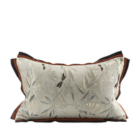 Bonne qualité, nouveaux oreillers lombaires de ferme en gros, décoration de libellule florale de haute qualité, housse de coussin personnalisée