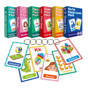Tarjeta de aprendizaje del alfabeto <span class=keywords><strong>para</strong></span> niños, tarjetas flash impresas personalizadas, árabe, alta calidad - Product Image 3