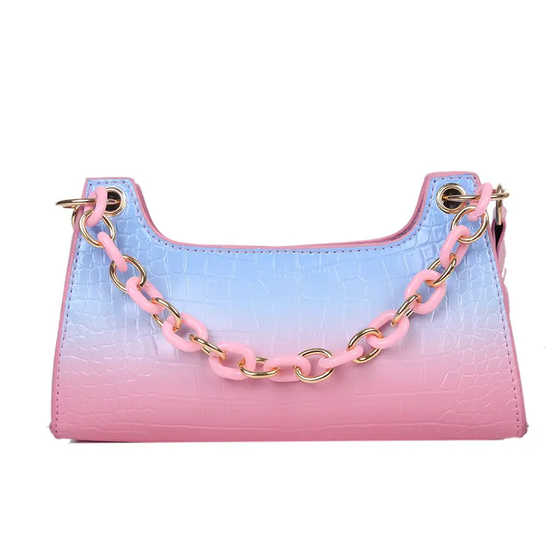Luxury Jelly Colorful Handbags For Women Designer Famous Brands Zip Lock Bags Ladies Hand Bag 2021 Fashion Diamond Chain Handbag