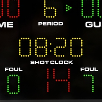 Chronomètre de tir de basket-ball portable avec affichage de l'heure de jeu pour écoles, clubs, gymnases - Vente en gros usine