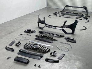 W167, parachoques delantero y trasero, cubierta de luz antiniebla, Kit de carrocería, actualización de falda lateral, Kit de carrocería GLE63 para <span class=keywords><strong>Mercedes</strong></span> BenZ <span class=keywords><strong>GLE</strong></span> W167 2020 2021 <span class=keywords><strong>2022</strong></span> 2023 - Product Image 2