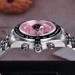 นาฬิกาข้อมือผู้ชาย PAGANI DESIGN รุ่น PD-1813 โครโนกราฟ สปอร์ต ดีไซน์ BB Panda ควอตซ์ สายสแตนเลส กันน้ำ 100 เมตร - Product Image 5