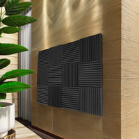 Panneaux muraux acoustiques en mousse de polyuréthane ignifuge Woxin 30x30x5cm pour bureaux et KTV - Écologiques et légers