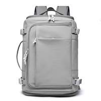 Tas Ransel Travel Unisex Nylon Multifungsi Kapasitas Besar 20-35L Ringan, Dapat Diperluas, untuk Laptop, Bahan Polyester