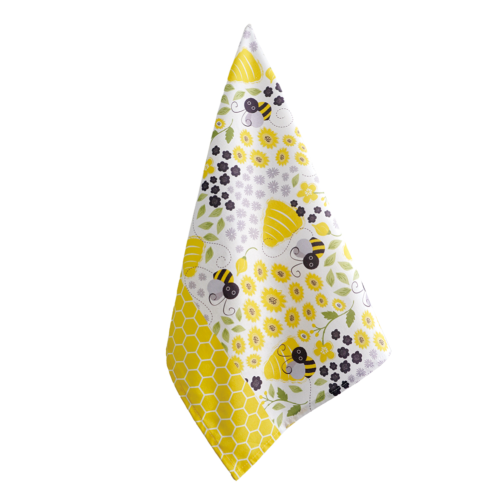 High Quality Eco-friendly Durable Cotton Heat Resistant Custom Logo Screen Printed Reusable Hypoallergenic Quick Dry Towel