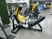 Machine commerciale de presse de jambe de 45 degrés d'entraînement de force chargée par plat de musculation de gymnase