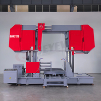 GB42120 Machine à découper les métaux fabriquée en Chine Équipement de coupe de l'acier Scie à ruban à métaux de type portique Scie d'angle