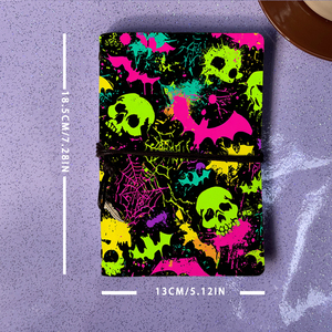 Cahier A6 vintage avec pendentif cravate fait à la main 160 pages papier amovible grand cadeau pour les agents immobiliers crânes chauves-souris Webs Neo - Product Image 4