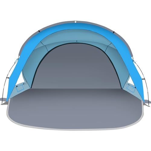 Double Zipper Door Family Beach Summer Tent One Bedroom Sun Shade UV Protection Waterproof Custom Logo Camping Outdoor Tent