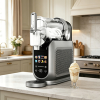 Mesin Slushe Rumah Tangga Penghancur Es Milk Shake Mesin Slushie Dispenser Minuman Beku Mesin Slushie Elektrik Food Grade