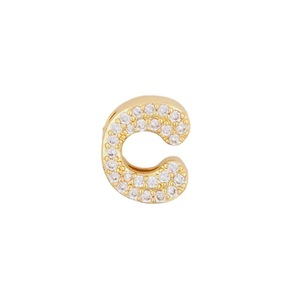 Nouveau pendentif à 26 lettres anglaises tendance avec zircone, accessoires exquis dorés pour bracelets et colliers DIY - Product Image 5