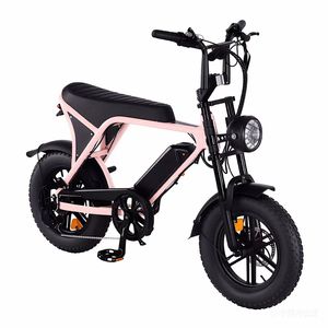 Vélo électrique tout-terrain compact 16 pouces pour adultes avec moteur arrière et batterie au lithium, idéal pour la plage, la montagne et la neige - Product Image 6