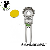 SY Fourche de golf antique en métal avec logo personnalisé, outil de réparation de divots, accessoires de golf, cadeau en fer