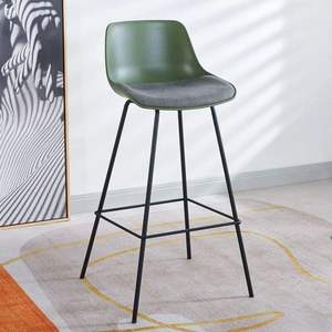Light Luxury <b>Bar</b> <b>Stool</b> with Fabric Cushion Modern Simple Design <b>Comfortable</b> Living Room Dining Cafe & Restaurant Furniture - Product Image 3