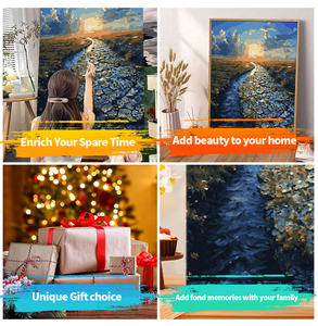 Vente en gros de peinture Fantasy Lotus par numéros pour décoration murale de la maison Idée cadeau unique pour adultes - Product Image 6