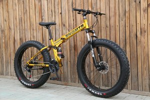 VTT Pliable Pas Cher 4.0 à Gros Pneus Cadre en Acier 26 Pouces Roues à Rayons Frein à Disque Vélo <span class=keywords><strong>de</strong></span> <span class=keywords><strong>Neige</strong></span> et Plage VTT 29" - Product Image 5