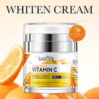 Crème réparatrice et éclaircissante SADOER à la vitamine C et au collagène, pour tous types de peaux, marque privée OEM