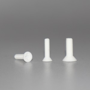 Vis en plastique transparent à tête plate en PP de haute qualité, résistantes à la corrosion et aux acides et aux alcalis - Product Image 1