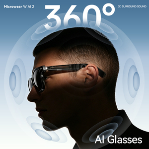 Lunettes audio intelligentes 3 en 1, son surround 360°, appels mains libres, protection UV, pour le sport quotidien et le bureau - Product Image 3