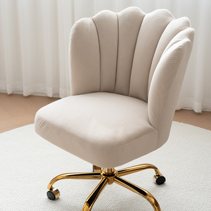 Sillón de terciopelo ajustable en altura para ocio, venta al por mayor de fábrica, para ordenador, dormitorio, maquillaje, salón de manicura, muebles para el hogar - Product Image 3