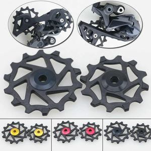 1 Par de Poleas de Cambio <span class=keywords><strong>Trasero</strong></span> de Cerámica 12T+14T / Jockey Universal para Accesorios de Bicicleta XX1 X01 <span class=keywords><strong>XTR</strong></span> - Product Image 2