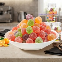 Gomitas de Vitamina C con Sabor a Frutas, Dulces Masticables para Niños, Botella de 68g, Variedad de Sabores Dulces y Ácidos, Delicioso Snack