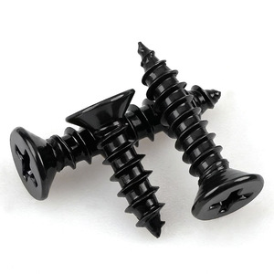 Vis autotaraudeuses à tête fraisée Li Rui, acier au carbone zingué noir, tête Phillips, qualité A, GBT 846, pour l'industrie de la construction - Product Image 1