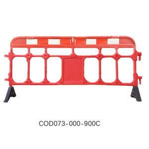 Avrupa standartları dayanıklı sarı kırmızı üfleme plastik trafik bariyeri taşınabilir güvenlik yol bariyeri park bariyeri - Product Image 4