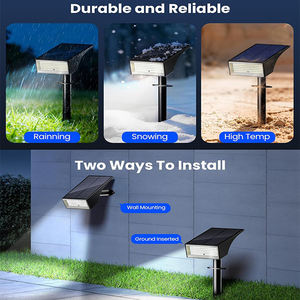 Focos Solares para Exteriores, 100 LED, IP65 Impermeables, 4 Modos de Luz, Encendido/Apagado Automático, para Jardín, Patio, Camino, Iluminación de Paisajes - Product Image 3