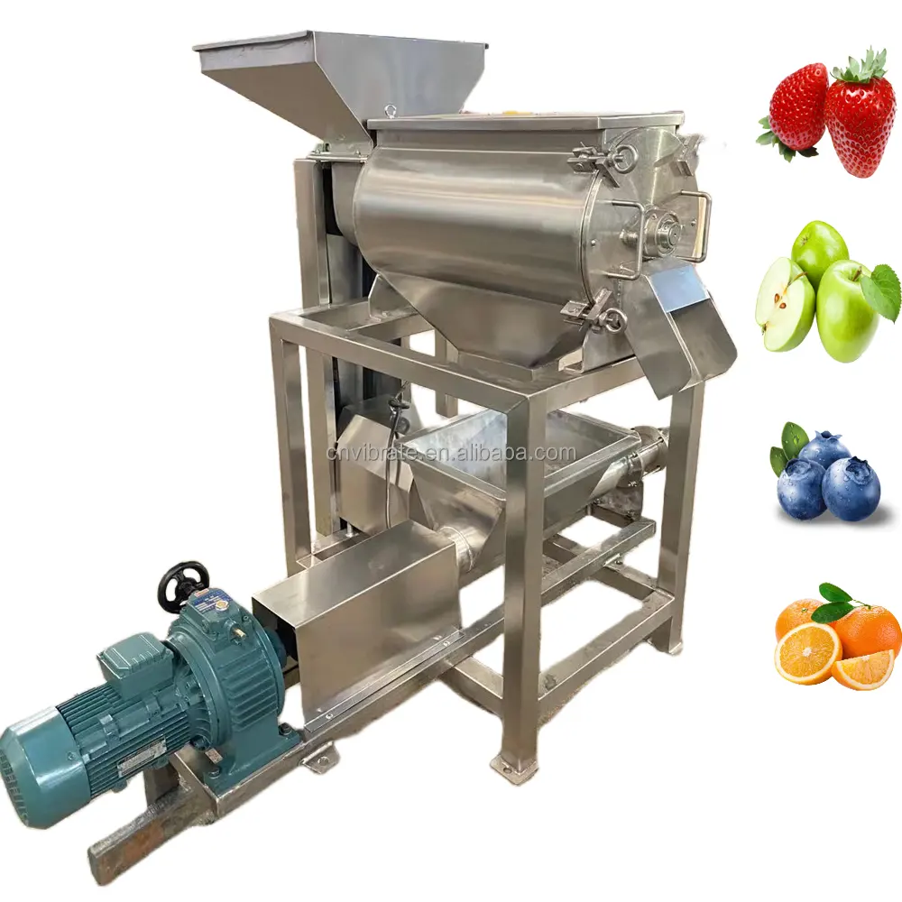 VBJX Automatic Commercial Heavy Duty Press Strainer Orange Citrus Lemon Watermelon Coconut Screw Juicer Machine