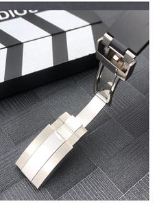 สายนาฬิกายางโค้ง OEM ขนาด 20 มม. สำหรับ Rolex GMT Daytona <span class=keywords><strong>Submariner</strong></span> สายซิลิโคนกันเหงื่อ สายนาฬิกาทดแทน หัวเข็มขัดโลหะ - Product Image 5