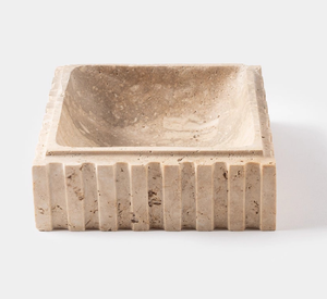 Ventes en gros de bols pour animaux de compagnie en marbre naturel, design moderne, en travertin, pour nourriture et eau, universels pour chiens et chats - Product Image 4