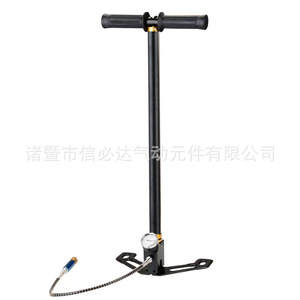 Three Stage High Pressure <b>Air</b> <b>Pump</b> 30Mpa Manual Tire Inflator With Pressure Gauge Stainless Steel - Product Image 5