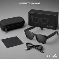 Nouvelles lunettes intelligentes IA avec caméra pour la traduction, commande par bouton-poussoir, batterie 290 mAh, conception IA, musique