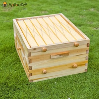 Chinesische Wachsbeschichtete Zeder Holz Automatische Selbstfließende Bienenstock & 7 Automatischer Rähmchen Imkerei Ausrüstung Werkzeug Bienenbeute