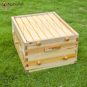 Trung Quốc sáp tráng gỗ tuyết tùng tự động tự chảy Mật Ong Bee Hive & 7 tự động khung nuôi ong nghề nuôi ong thiết bị công cụ tổ ong - Product Image 4