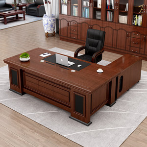 Escritorio Ejecutivo Moderno con Gabinete de Almacenamiento para Gerentes y Espacios de Trabajo Ejecutivos - Product Image 1