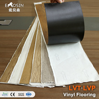 Plancher en vinyle de luxe (LVP) étanche, auto-adhésif, à pose libre, à coller, à clipser, en PVC/SPC, épaisseurs 2mm, 4mm, 5mm