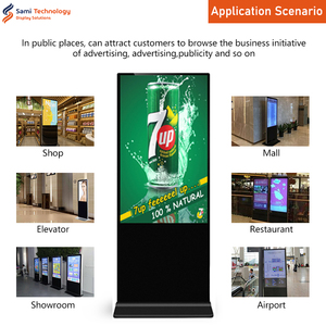 Samidisplay 43/55 inch plug-and-play CMS phần mềm kỹ thuật số biển quảng cáo màn hình cảm ứng sàn đứng LCD hiển thị kiosk - Product Image 3