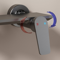 Ensemble de douche complet Salle de bain intelligente moderne portable Ensemble de douche murale cascade Prix d'usine