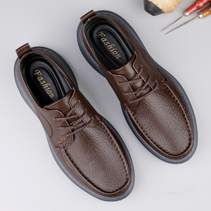 Nuevos Modelos de Zapatos Oxford Clásicos para Hombre, Zapatos de Vestir Casuales de Negocios con Cordones de Cuero Genuino, Soporte de Arco, Malla de Goma EVA - Product Image 2